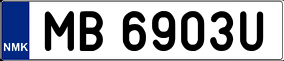 Trailer License Plate